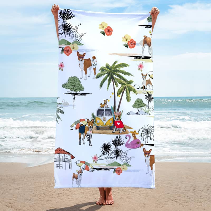 BASENJI Summer Beach Towel