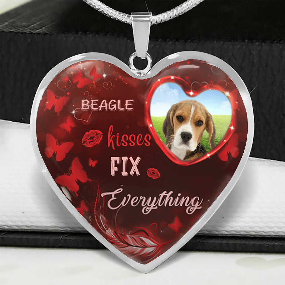 Beagle Kisses Fix Everything Necklace