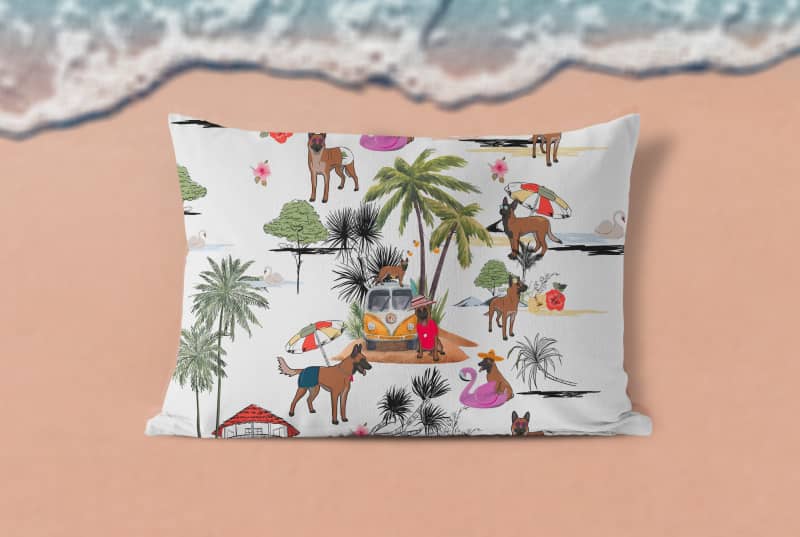 Belgian Malinois Beach Pillowcase - Pillow Case