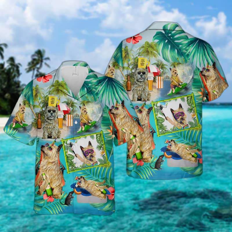 Cairn Terrier - Surfing Hawaiian Shirt