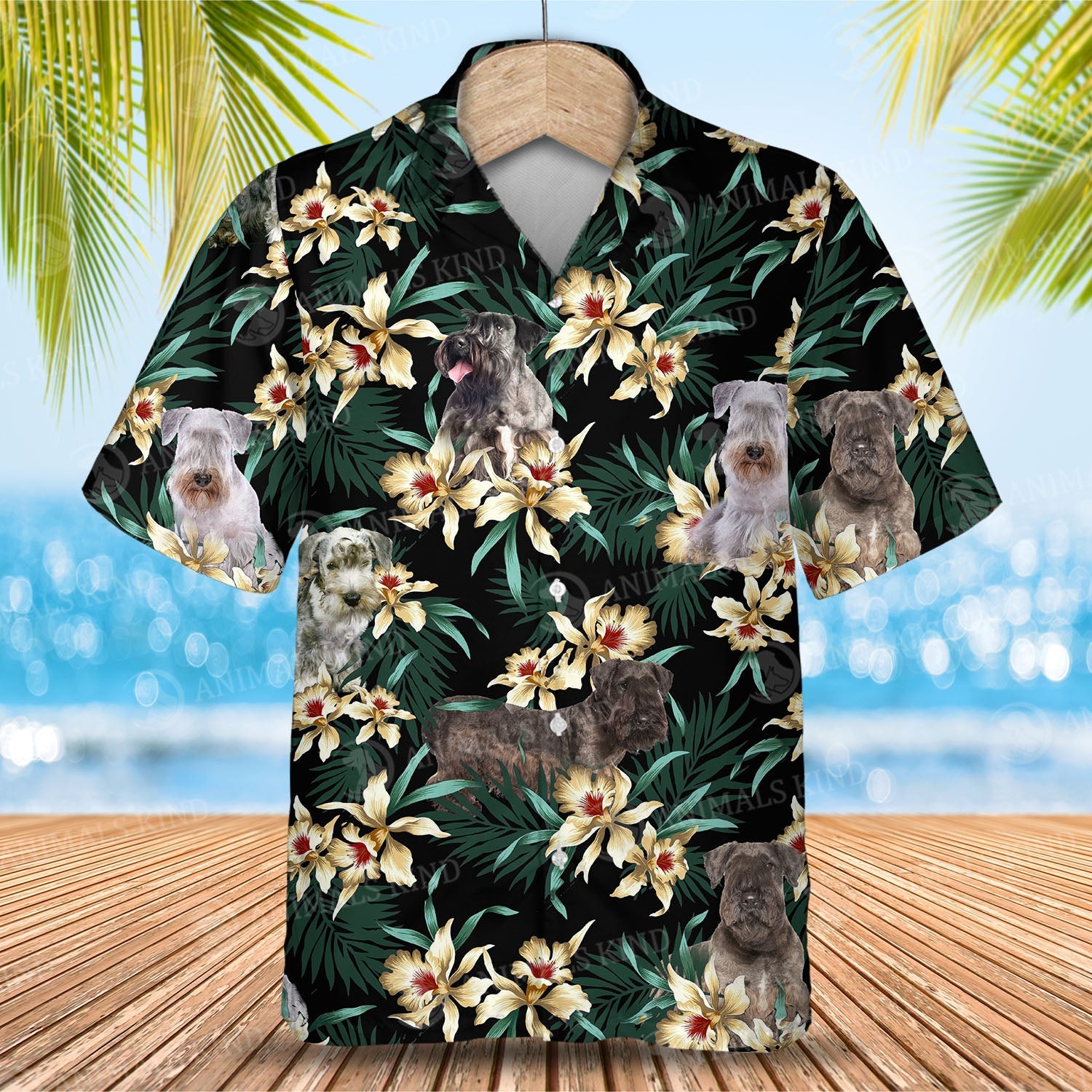 Cesky Terrier Flower Hawaiian Shirt