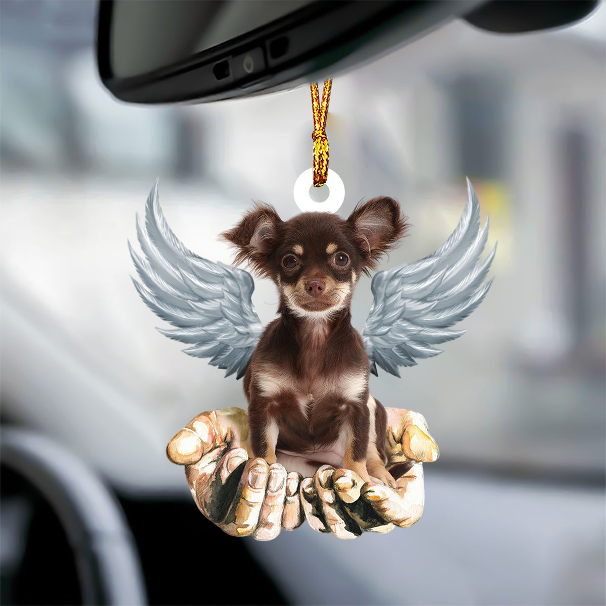 Chihuahua Angel Dog Memorial Ornament