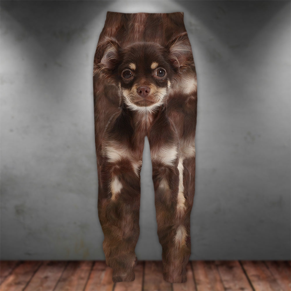 Chihuahua 3D Graphic Casual Pants Animals Dog