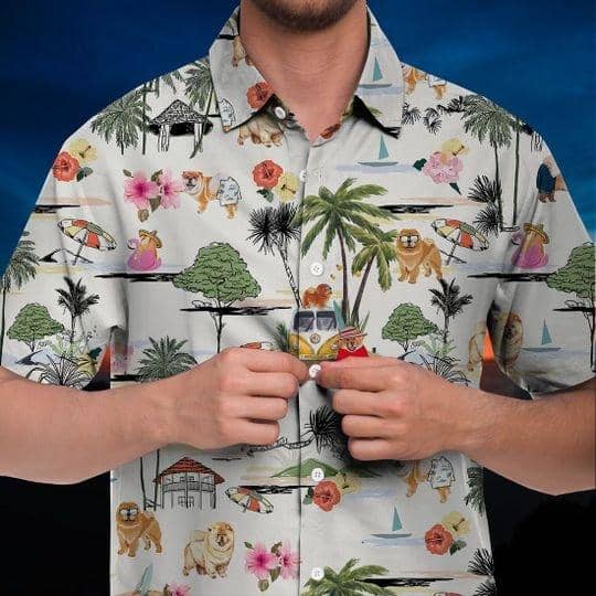 Chow Chow Hawaiian Shirt Hawaiian Shirt Hawaii Beach Retro