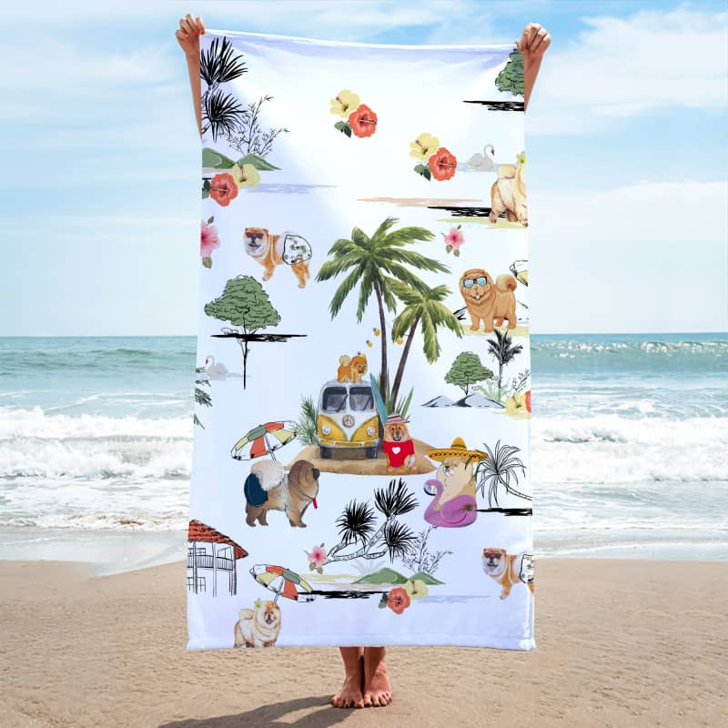 CHOW CHOW Summer Beach Towel