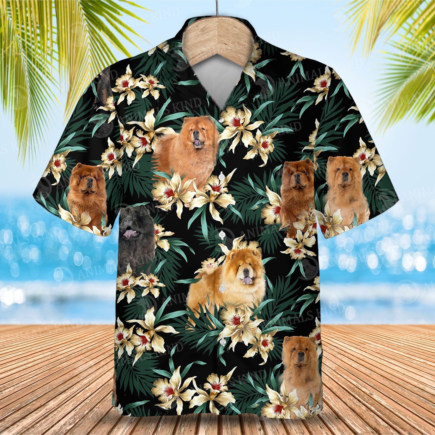 Chow Chow Flower Hawaiian Shirt