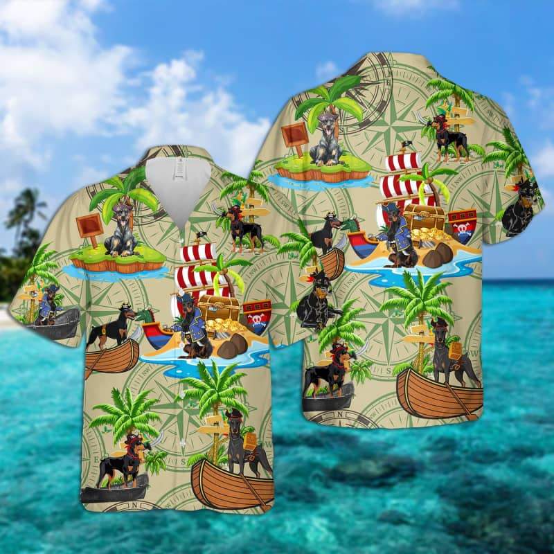 Doberman - Pirates Hawaiian Shirt