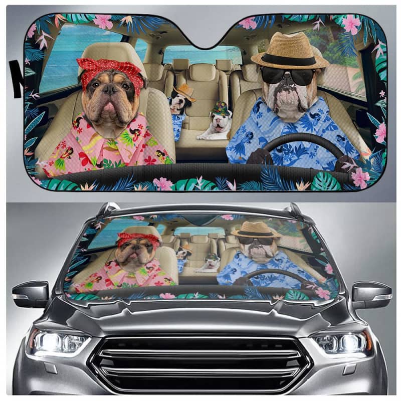 English Bulldog Summer Sun Shade