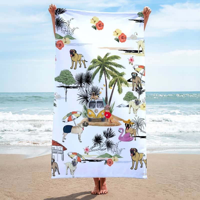 ENG MASTIFF Summer Beach Towel