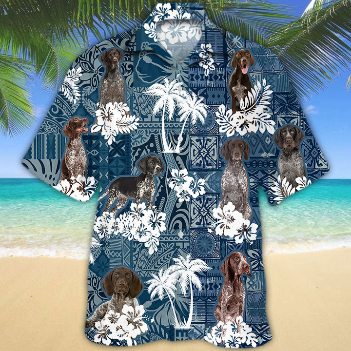 German Shorthair Pointer Hawaiian Shirt