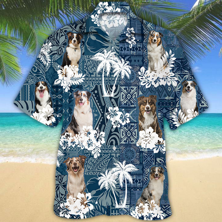 Australian Shepherd Hawaiian Shirt