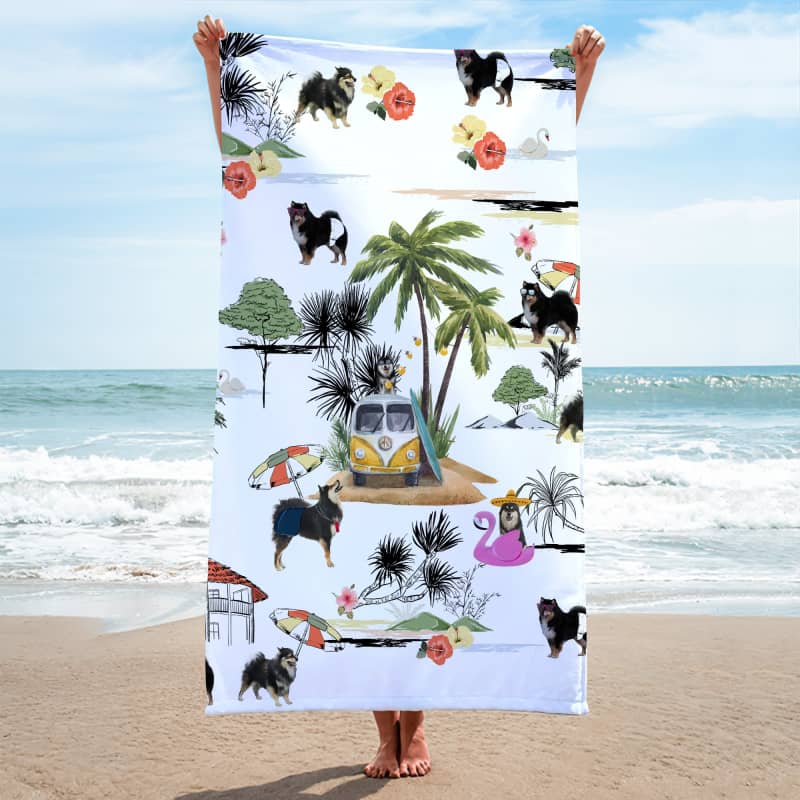 FINNISH LAPPHUND Summer Beach Towel
