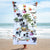 French Bulldog Summer Beach Towel