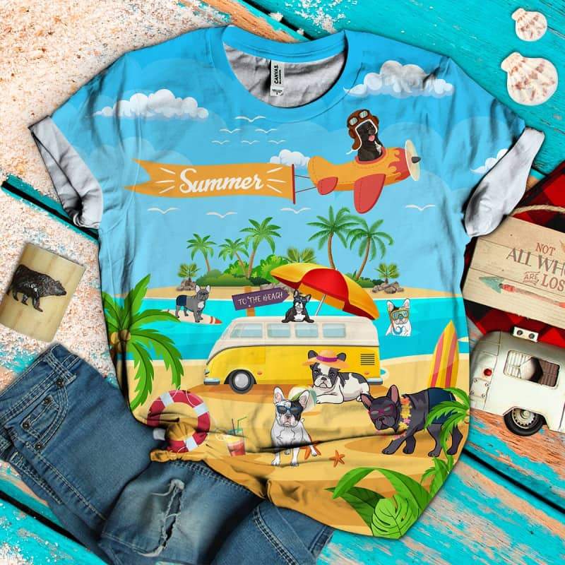 German Shepherd On The Beach 3D Shirt