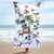 German Wirehaired Pointer Summer Beach Towel