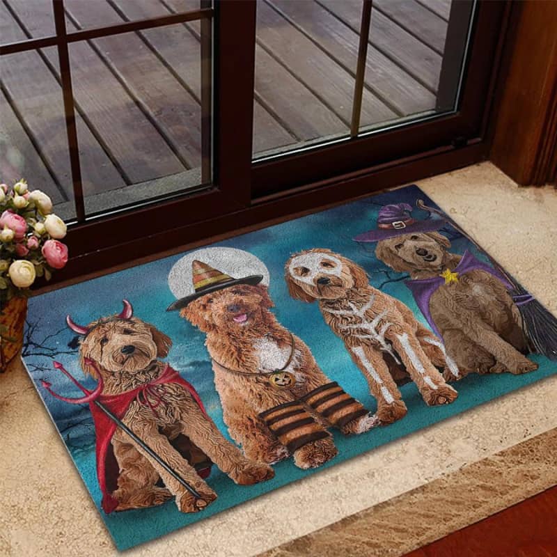 Goldendoodle Dog Floor Mat Personalize Anti-Slip Pet Door Mat Indoor  Outdoor NWT