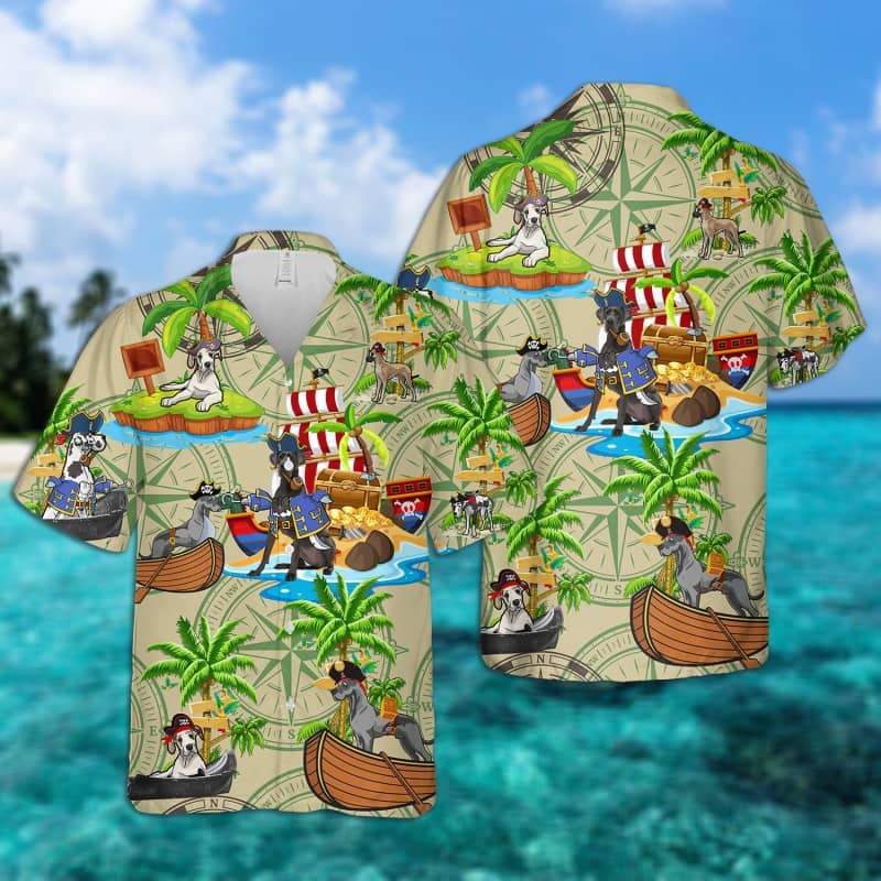 Great Dane - Pirates Hawaiian Shirt
