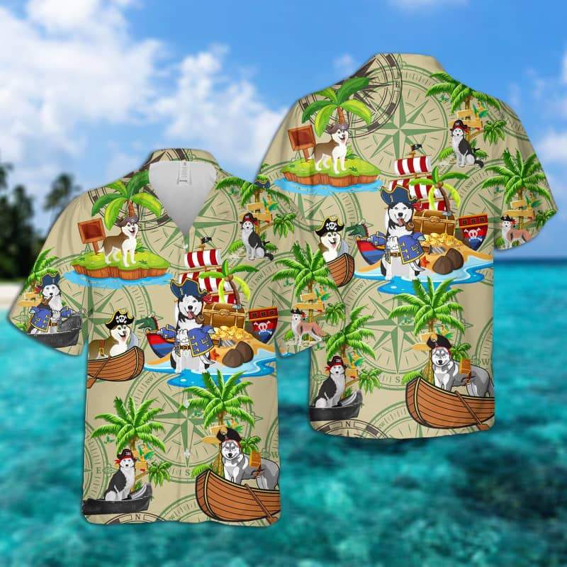 Husky - Pirates Hawaiian Shirt