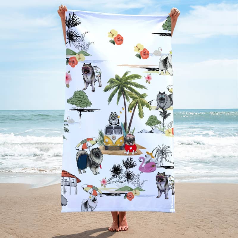 KEESHOND Summer Beach Towel