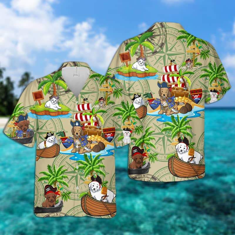 Maltipoo - Pirates Hawaiian Shirt