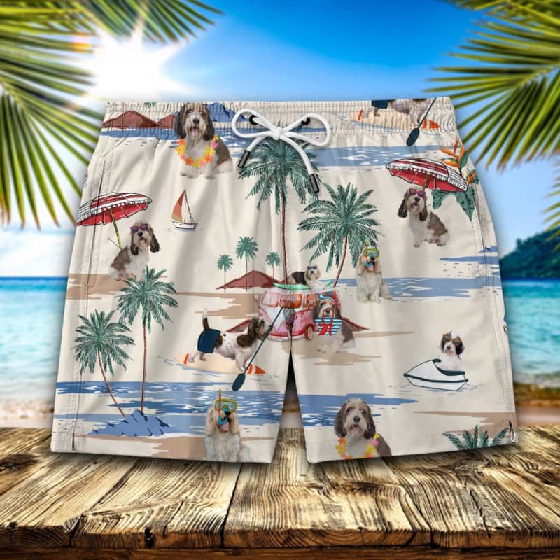 Petit Basset Griffon Vendeen Summer Beach Shorts 2