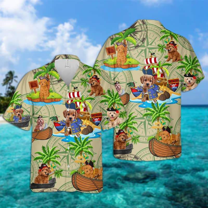 Poodle - Pirates Hawaiian Shirt