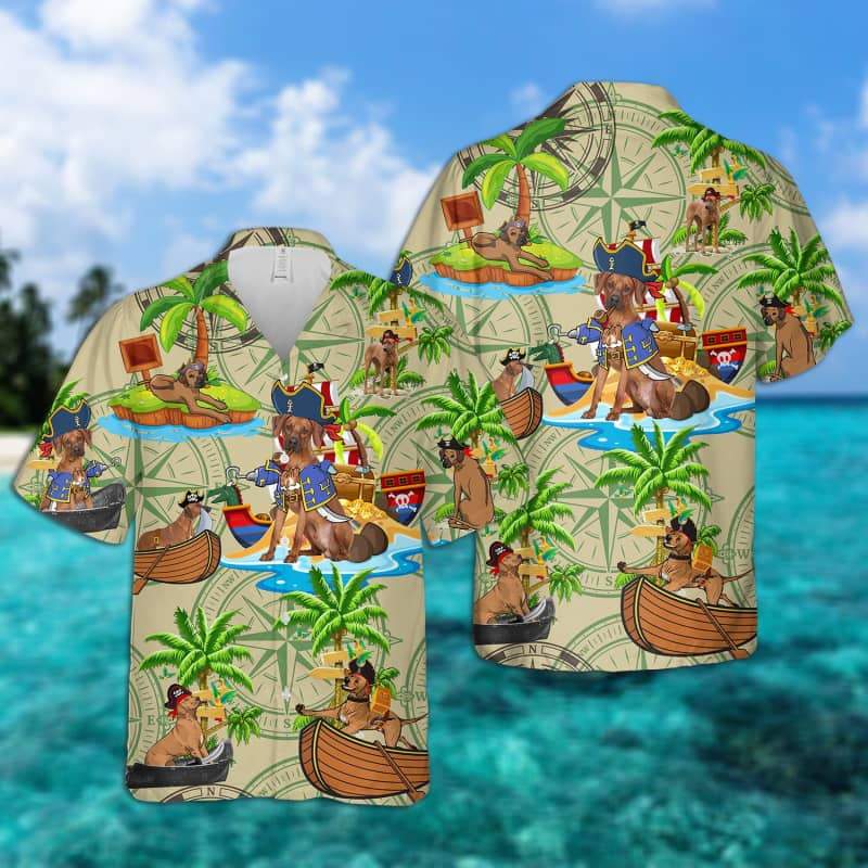 Rhodesian Ridgeback - Pirates Hawaiian Shirt
