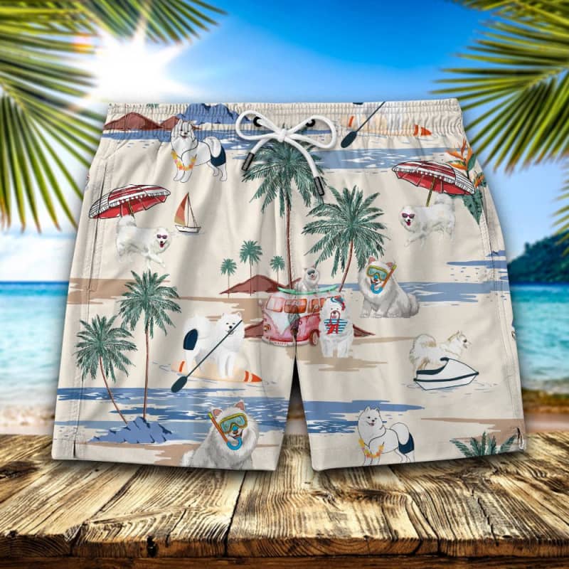 Samoyed Summer Beach Shorts 2