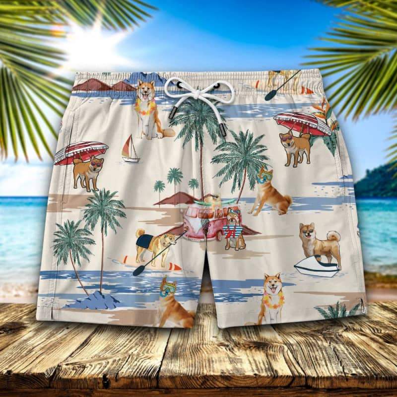 Shiba Inu Summer Beach Shorts 2