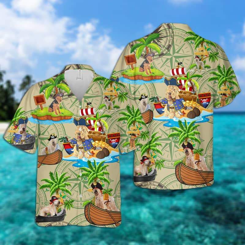 Soft-Coated Wheaten Terrier - Pirates Hawaiian Shirt