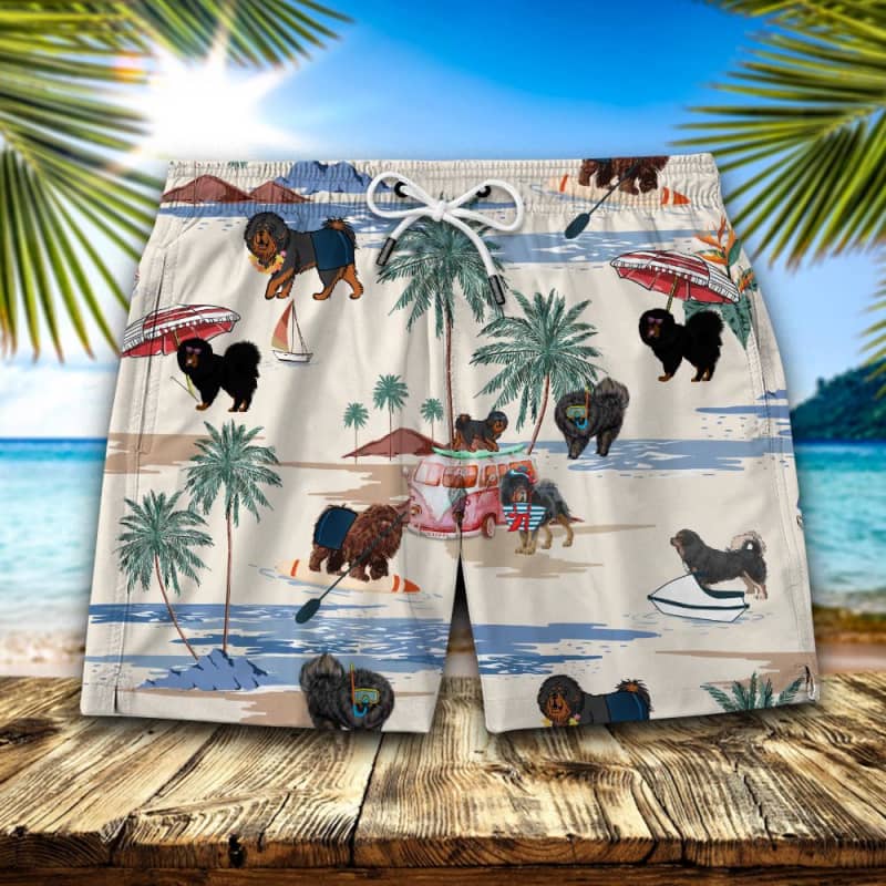 Tibetan Mastiff Summer Beach Shorts 2