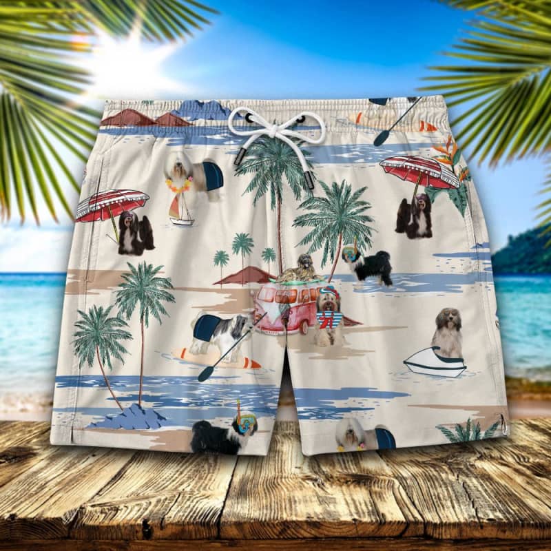 Tibetan Terrier Summer Beach Shorts 2