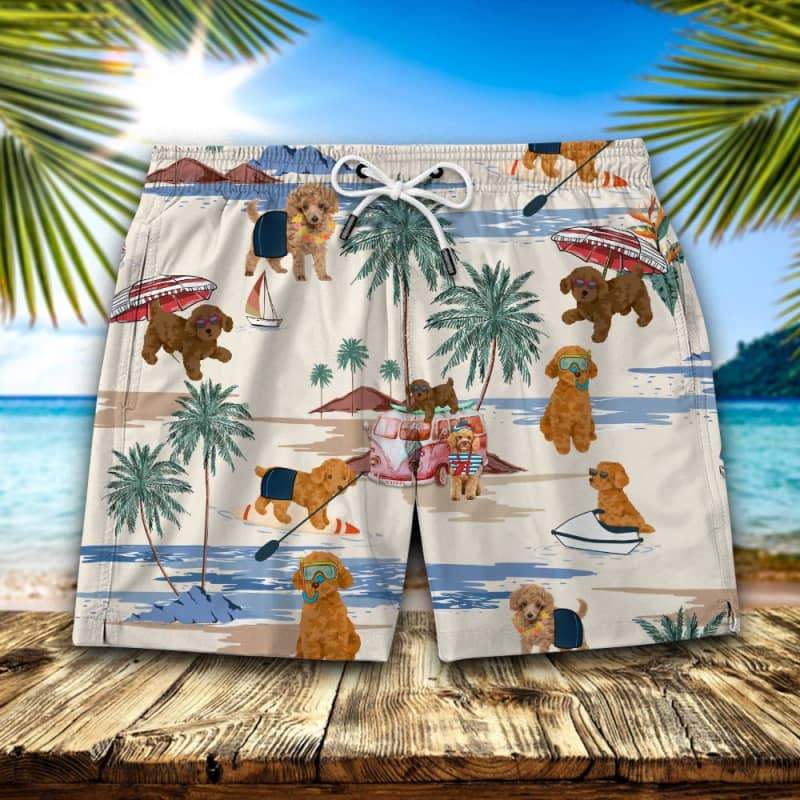 Toy Poodle Summer Beach Shorts 2