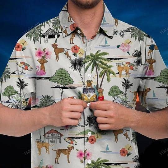 Vizsla Hawaiian Shirt Hawaii Beach Retro