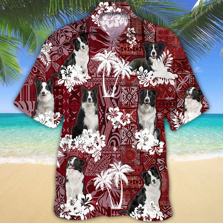 Border Collie 3 Hawaiian Shirt 2